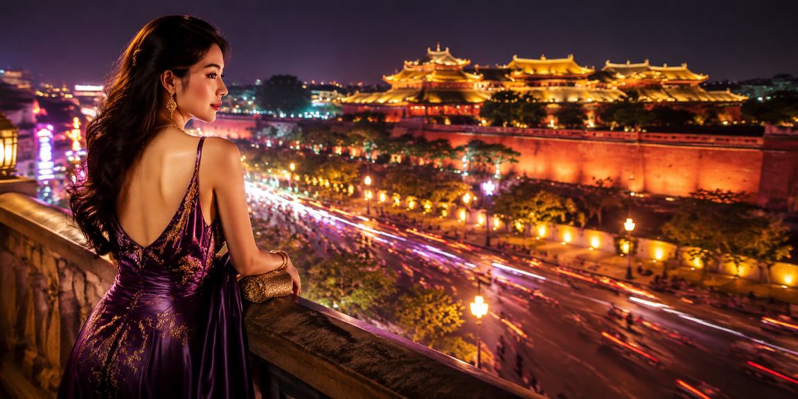 Màn hình xổ số neon tại Huế hiển thị kết quả giải đặc biệt miền Trung